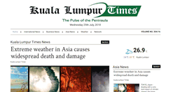 Desktop Screenshot of kualalumpurtimes.com