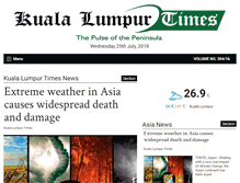 Tablet Screenshot of kualalumpurtimes.com